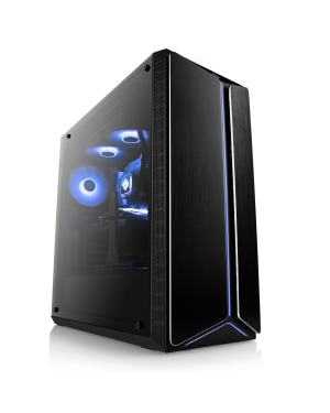 Faites l'expérience du jeu en haute résolution jusqu'à UHD 4K avec le Sprint 5782 - DLSS3 incluant un CPU AMD Ryzen 7 7800X3D et une GeForce RTX 4070.