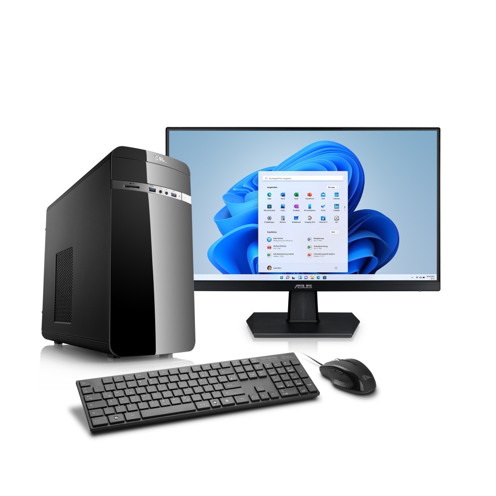 CSL Computer  Systèmes PC avec Windows 11 Professionnel - prêts à l'emploi  & librement configurables