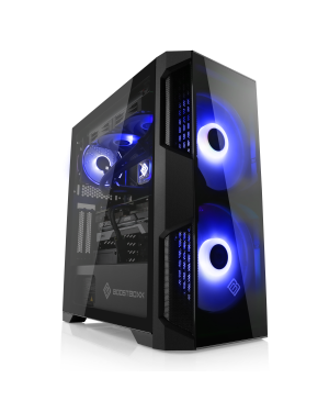 Un système optimal pour les joueurs exigeants et les professionnels de la création - y compris le processeur AMD Ryzen 7 7800X3D et la carte graphique GeForce RTX 4070 Ti Super.