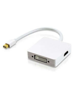 Adaptateur 3en1 MiniDisplayPort vers MiniDisplayPort/HDMI/DVI