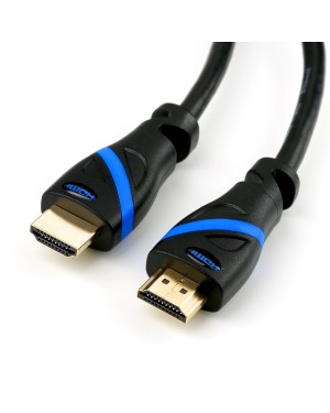 Dieses HDMI Premium High Speed-Kabel mit Ethernet-Kanal, HDMI 2.0-Spezifikation und 3-fach geschirmter Ausführung bietet Ihnen eine optimale Übertragungsqualität für Video- und Audiosignale mit einer hohen Datenrate bis zu 18 GBit/s.