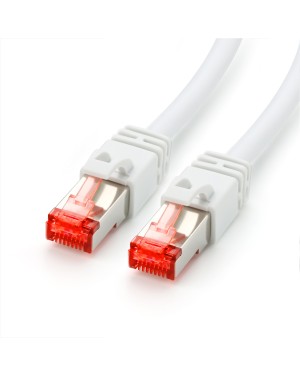 Dieses Cat.7 Netzwerkkabel eignet sich hervorragend für die Verwendung in kabelgebundenen Netzwerken. Der Cat.7 Standard bietet Ihnen hohe Übertragungsgeschwindigkeiten von bis zu 10 Gbit/s mit Betriebsfrequenzen bis zu 500 MHz.