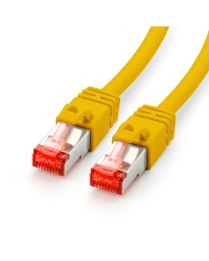 Dieses Cat.7 Netzwerkkabel eignet sich hervorragend für die Verwendung in kabelgebundenen Netzwerken. Der Cat.7 Standard bietet Ihnen hohe Übertragungsgeschwindigkeiten von bis zu 10 Gbit/s mit Betriebsfrequenzen bis zu 500 MHz.