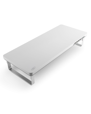 Der Deepcool M-Desk F1 bietet eine flexible, leicht transportierbare Möglichkeit, Ihren TFT oder Laptop ideal Ihren Bedürfnissen entsprechend aufzustellen. Die vier USB-Ports und zwei Audio-Anschlüsse für Headsets bieten zusätzliche Flexibilität.