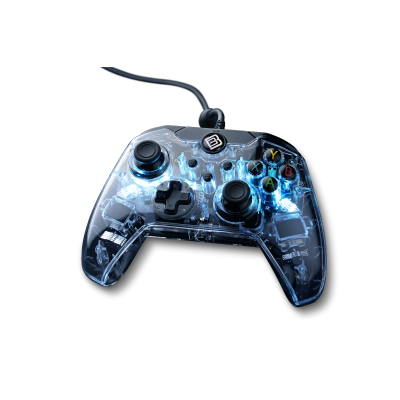 Le contrôleur de jeu BoostBoxx LUX RGB au layout XBOX offre aux joueurs PC un contrôle total - compatible avec Windows 10 &amp; 11.