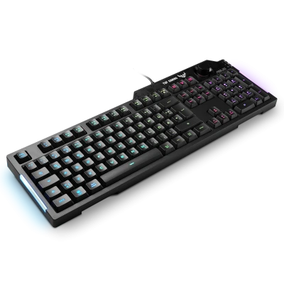 Le clavier ASUS TUF Gaming K1 est un clavier de jeu haut de gamme qui offre un confort exceptionnel pour les longues sessions de jeu.