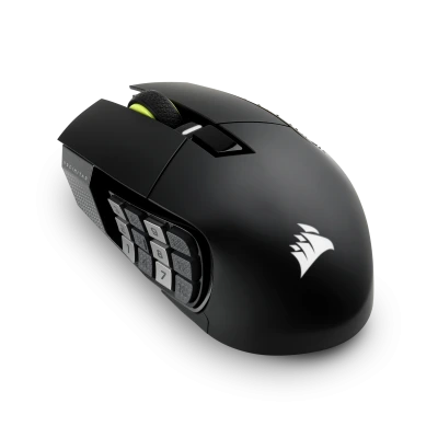 Avec une r&eacute;solution pouvant atteindre 26 000 dpi et 16 boutons programmables, la Corsair Scimitar ELITE offre des performances optimales pour tous les types de jeux.