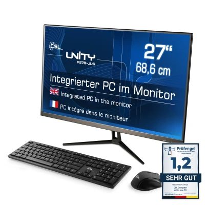 Ein starkes 27" Intel&reg; N200 All-In-One-System f&uuml;r den Home & Office-Einsatz mit Windows 11 Home - ultraschlank, lautlos, energieeffizient.