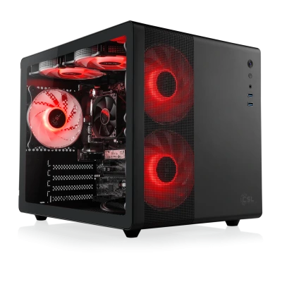 Une base syst&egrave;me puissante avec processeur AMD Ryzen&trade; 5 5600 pour votre PC multim&eacute;dia ou de jeu.