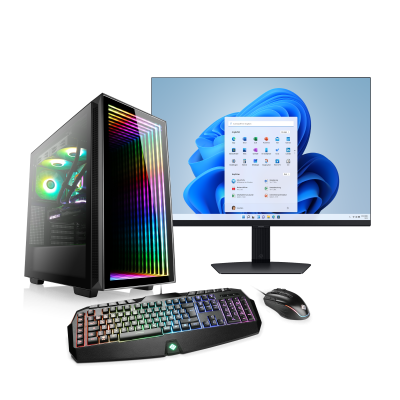Jeu haut de gamme avec AMD Ryzen™ 7 7800X3D, GeForce® RTX 5070 Ti et Windows 11 Home - écran Samsung® S60UA WQHD 27" inclus.