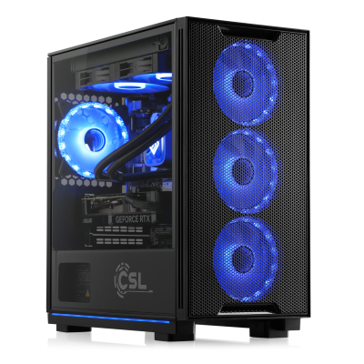 Un PC de jeu WQHD performant avec processeur Intel Core Ultra 7 265KF et carte graphique GeForce RTX 5070.