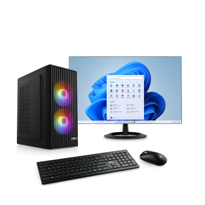 Un pack complet et puissant pour la bureautique, le multimédia et les jeux d'entrée de gamme avec un PC AMD Ryzen 5 et un écran ASUS Full HD.
