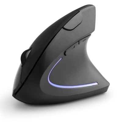 Souris optique verticale &agrave; 5 boutons de CSL, &eacute;conomique et performante, id&eacute;ale pour le travail de bureau quotidien.