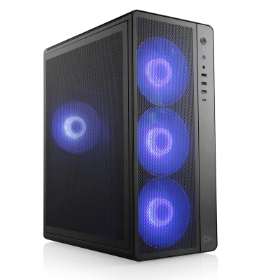 Performances de jeu Full HD exceptionnelles &agrave; un prix attractif - PC AMD Ryzen 5 avec carte graphique Radeon RX 9060 et 16 Go de RAM.