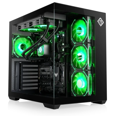 Une excellente base syst&egrave;me avec un processeur AMD Ryzen&trade; 5 9600 refroidi par eau et 16 Go de RAM DDR5.