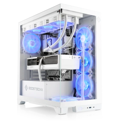 Un PC AMD Ryzen 7 avec Geforce RTX 5070 Ti et 32 Go de RAM ultra-rapide pour le jeu immersif WQHD/ UHD 4K.