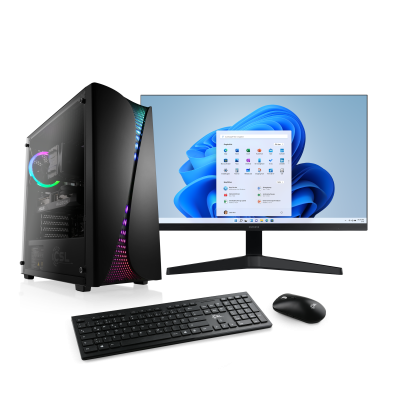 Un système complet AMD Ryzen™ puissant avec graphique Radeon RX 6600 et Windows 11 Famille pour des jeux Full HD exigeants.
