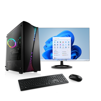 Un système complet AMD Ryzen™ avec graphique RTX 3050 - incluant un écran 24" ASUS VA24EHF Full HD pour un jeu eSports intensif.