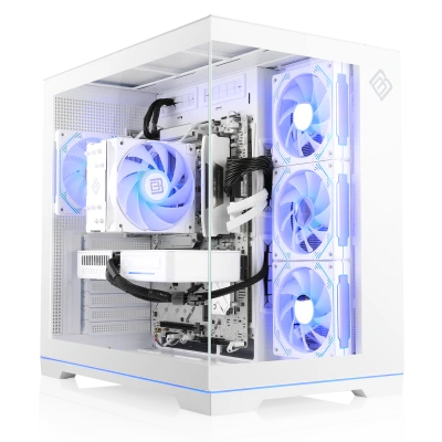 Un PC gamer AMD Ryzen&trade; 7 avec graphique GeForce RTX 5060 Ti : un design blanc &eacute;l&eacute;gant et des performances puissantes pour le jeu en WQHD !
