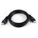 Câble HDMI 2.0, 0,5 m, noir/bleu