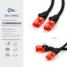 Câble patch Cat6 de 0,25m, noir