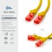 Câble patch Cat6 de 0,5m, jaune