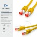 Câble patch Cat7 de 0,25m, jaune