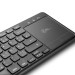 2en1 mini, clavier sans fil avec touchpad, DE