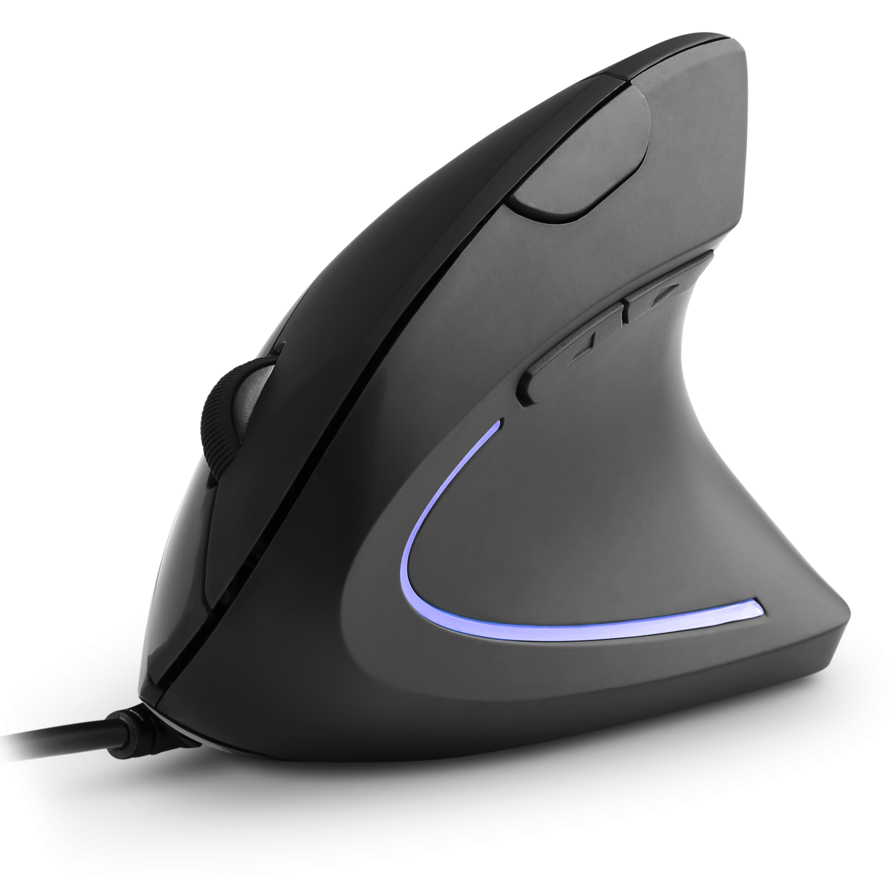 CSL - Mouse Verticale Wireless, L'originale CSL Modello TM137U Ottico, Mouse  per tunnel carpale e tendinite addio, Design ergonomico, 6 Tasti, Doogle  USB alloggiato sotto il mouse, Nero : : Informatica