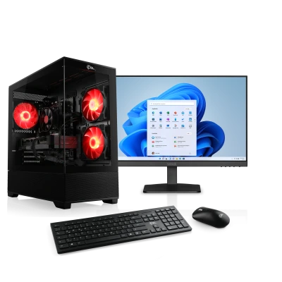 Un sistema completo AMD Ryzen&trade; con grafica RTX 3050 - incluso il monitor Full HD da 24" per il gioco intensivo eSports.
