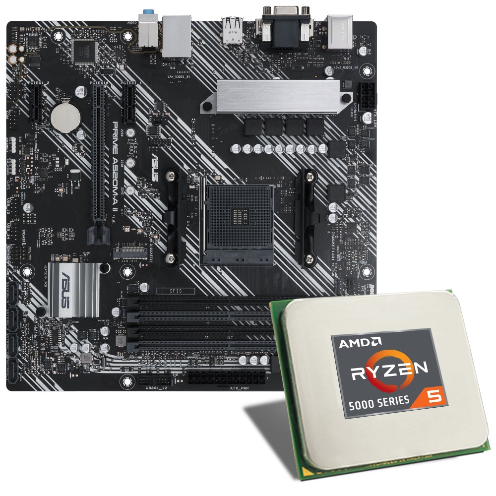 Pacchetto AMD Ryzen 5 5600 / scheda madre ASUS PRIME A520M-A II