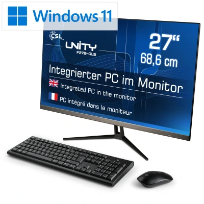 Ein absolut lautloser All-In-One-PC im stilvollen UltraSlim-Design - ausgestattet mit Windows 11 Home f&uuml;r beste Home & Office-Leistung.