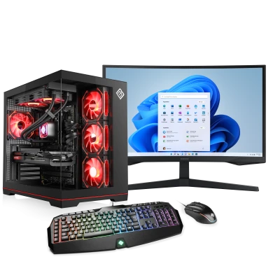 Un sistema completo AMD Ryzen 9 con caratteristiche di prim'ordine per giochi WQHD coinvolgenti e produzione di contenuti professionali.