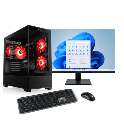 Set completo per ufficio, CMS e gaming: Speed Vision H7703 con processore Intel Core Ultra 7, 32 GB di RAM e display IPS FHD da 27".
