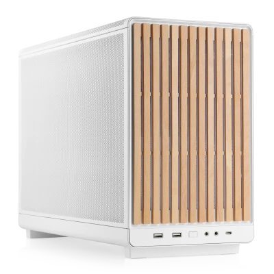 PC completo con Ryzen 3, 16 GB di RAM e veloce SSD in un elegante look in legno, ideale per ufficio e multimedia.