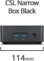 Dimensioni Narrow Box Black
