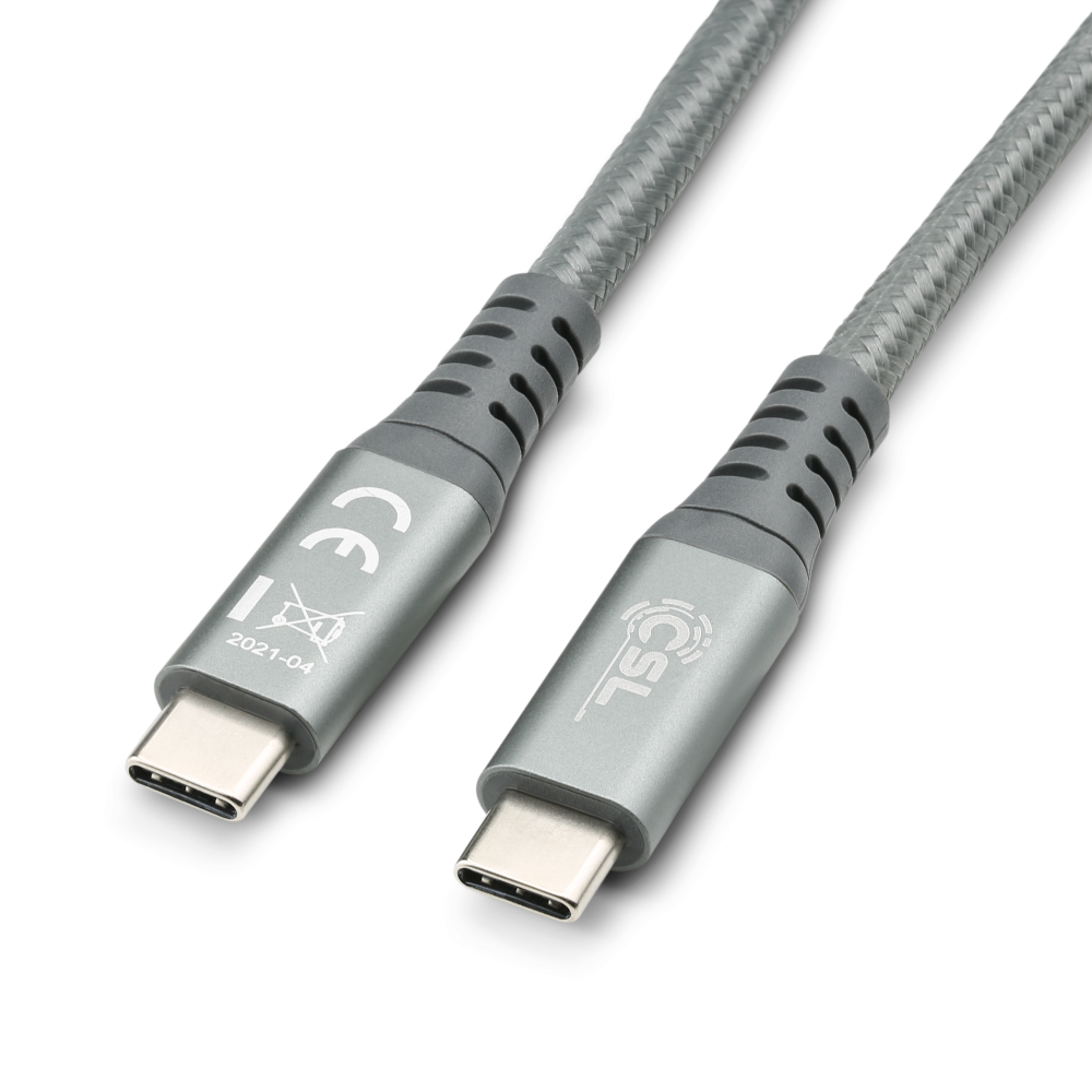 CSL Computer  USB 3.2 Kabel, 3,0 m, grau