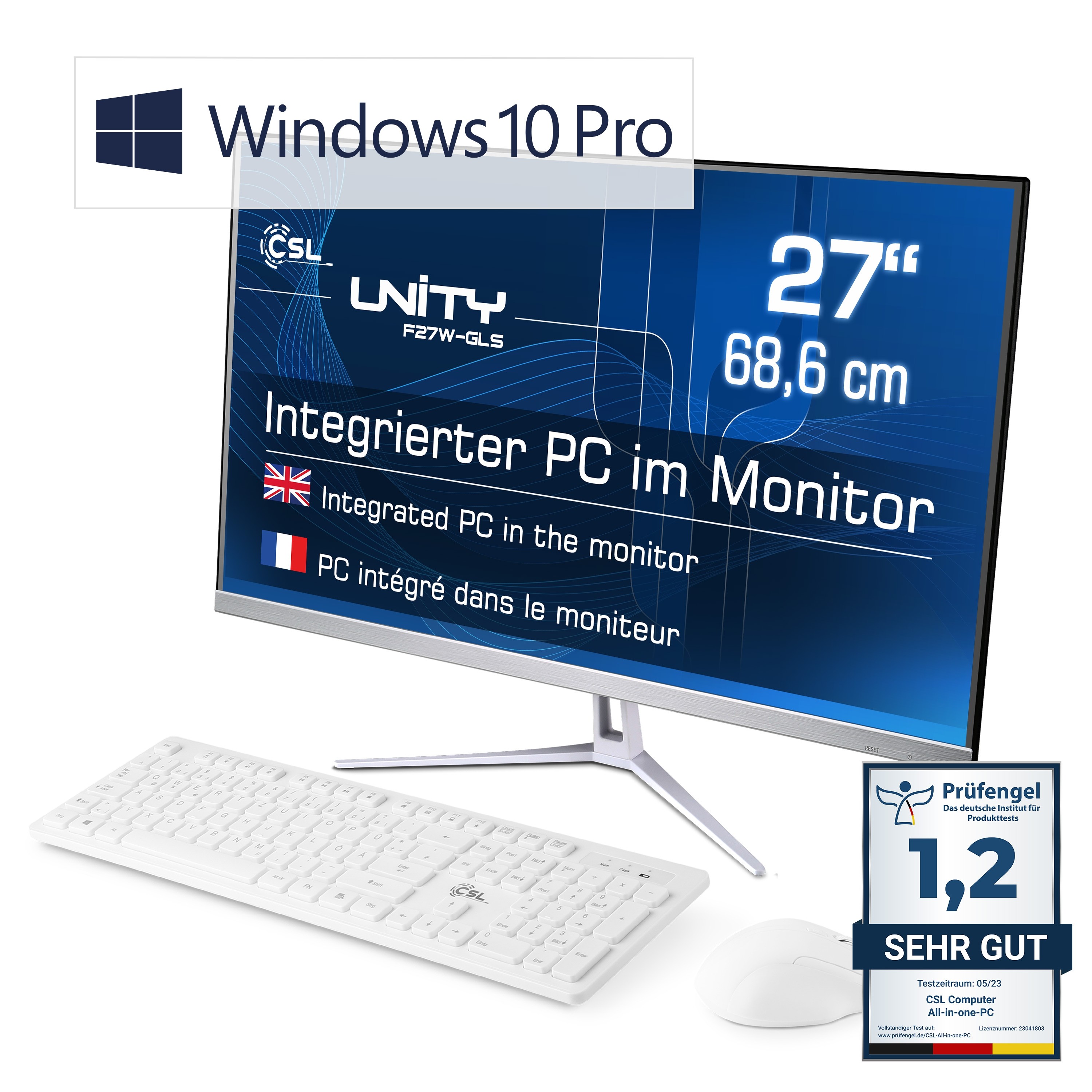 CSL Computer | All-in-One-PC CSL Unity F27W-JLS Pentium / 512 GB / 16 GB RAM  / Windows 10 Pro