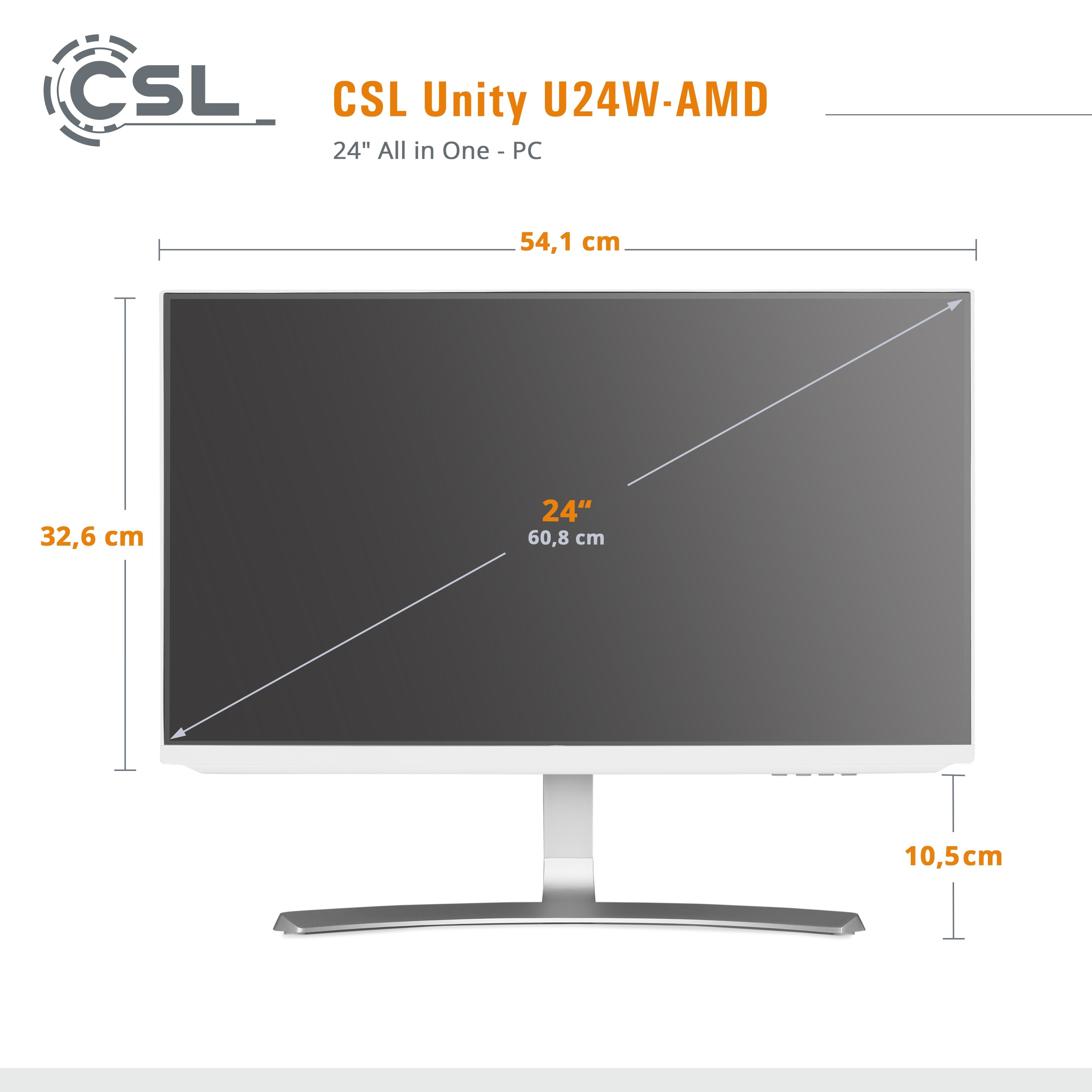 RAM CSL Computer / 1000 Unity / U24W-AMD GB CSL GB 4650G / All-in-One-PC 16 |