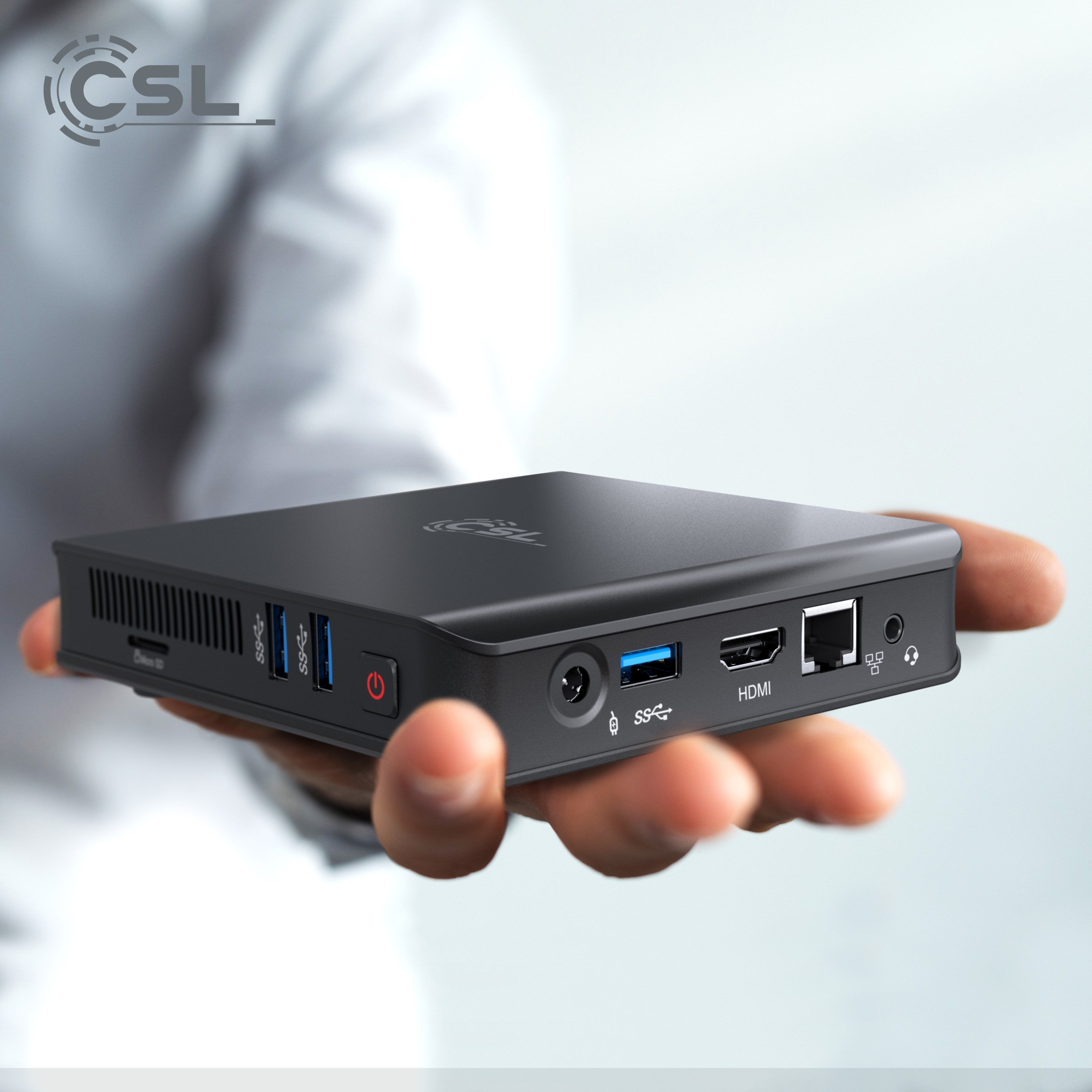 CSL Computer | Mini PC - CSL Narrow Box Ultra HD Compact v4 / Windows 10  Home | Mini-PCs