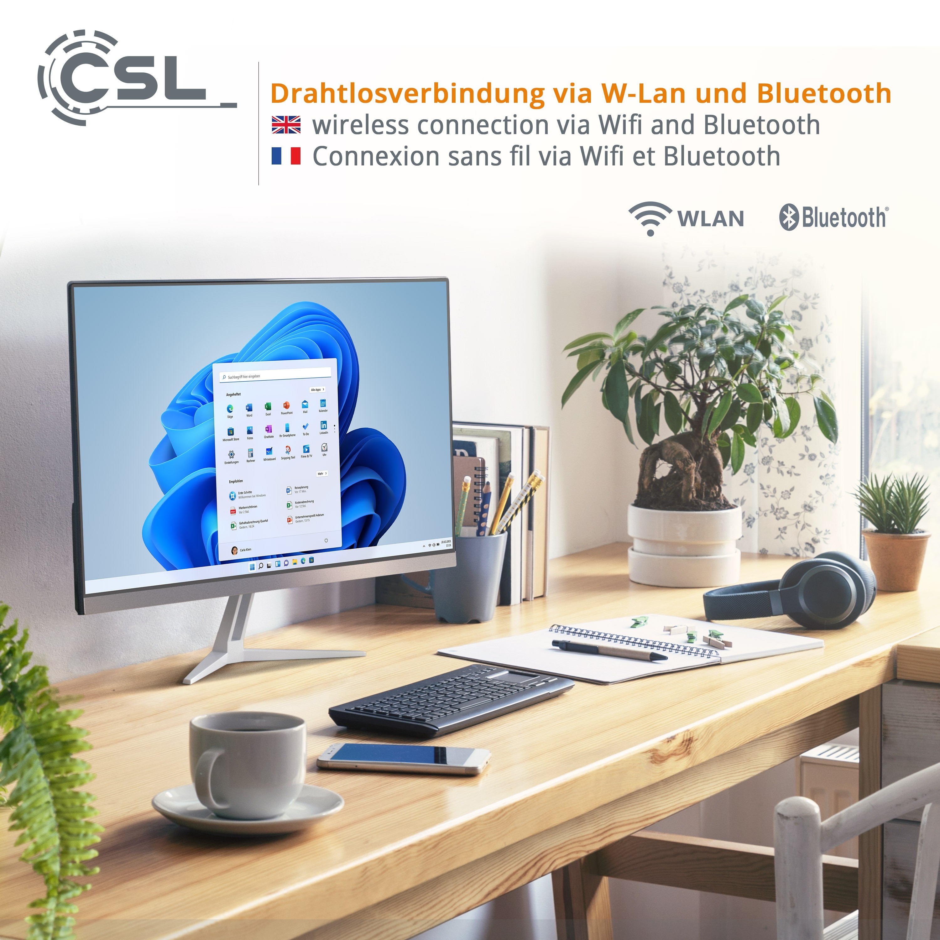 CSL Computer | All-in-One-PC CSL Unity F27W-JLS / 512 GB / 16 GB RAM /  Windows 10 Pro