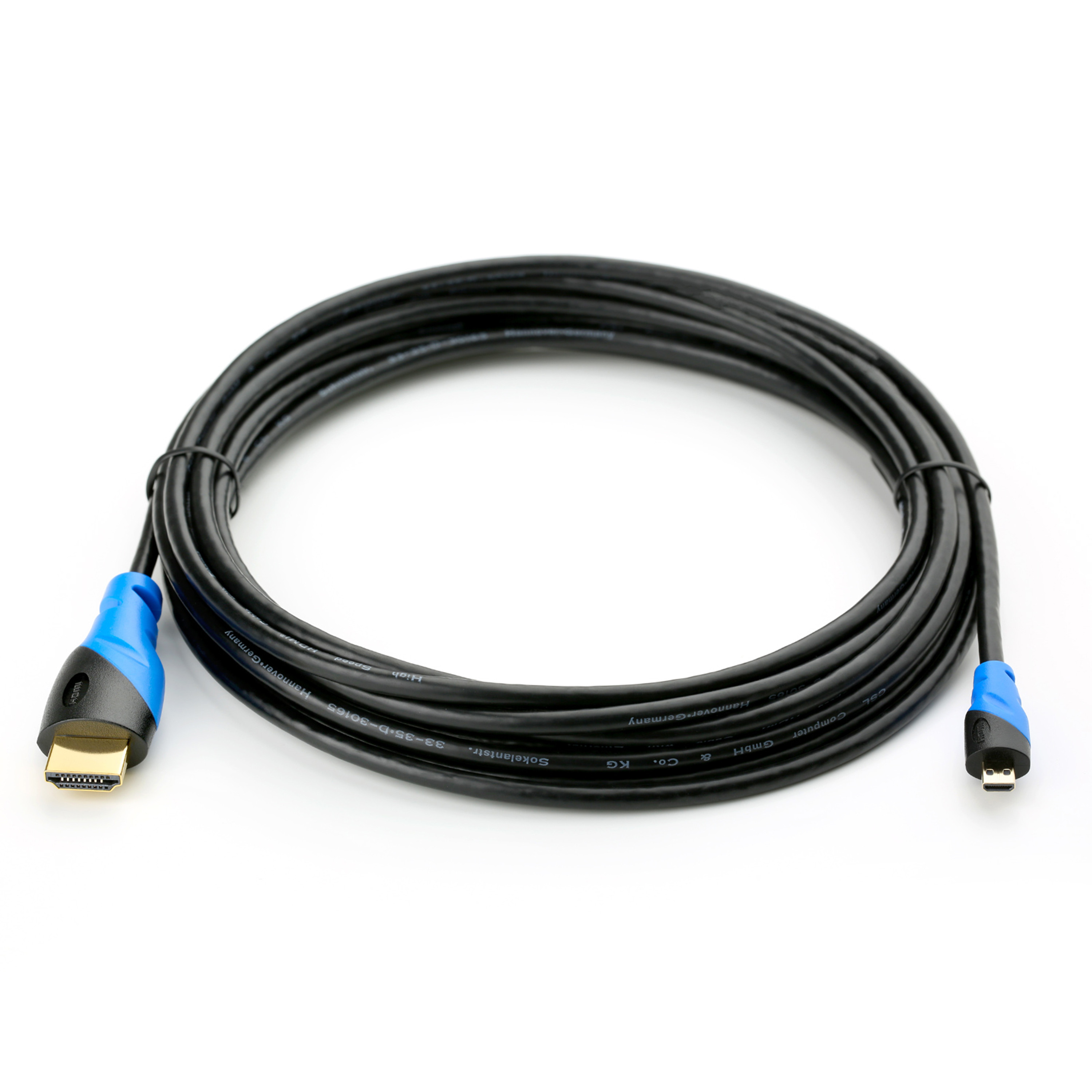 CSL Computer  DisplayPort auf HDMI 2.0 Kabel, 4K@60Hz, 5 m, schwarz