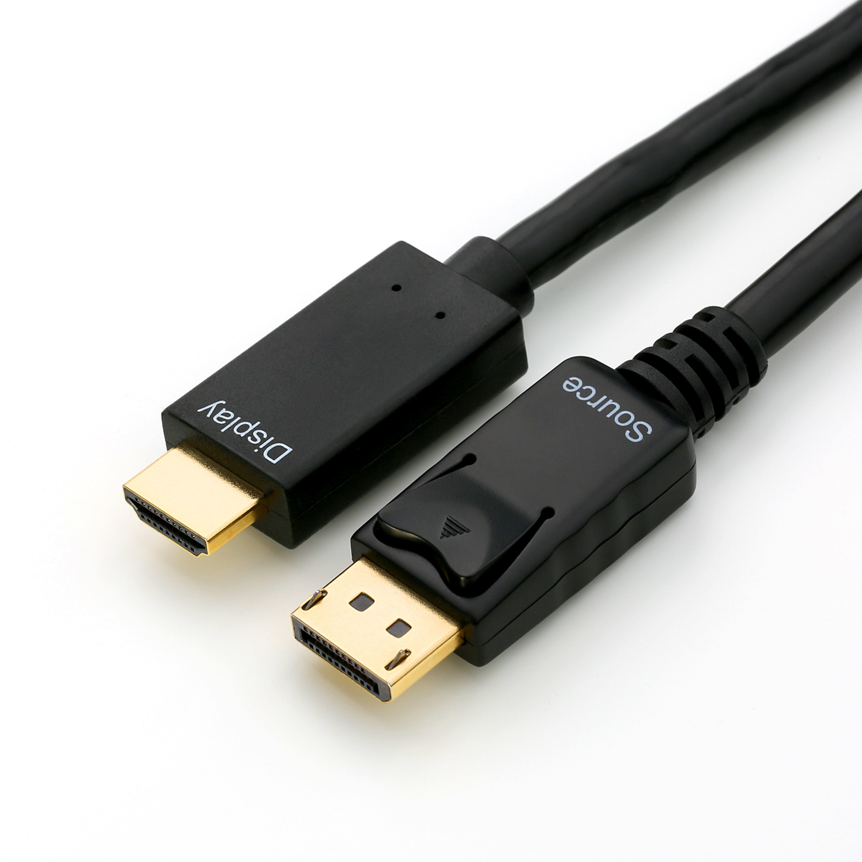 3 Meter Displayport Kabel auf HDMI DP Konverter HD TV Adapter Stecker schwarz 