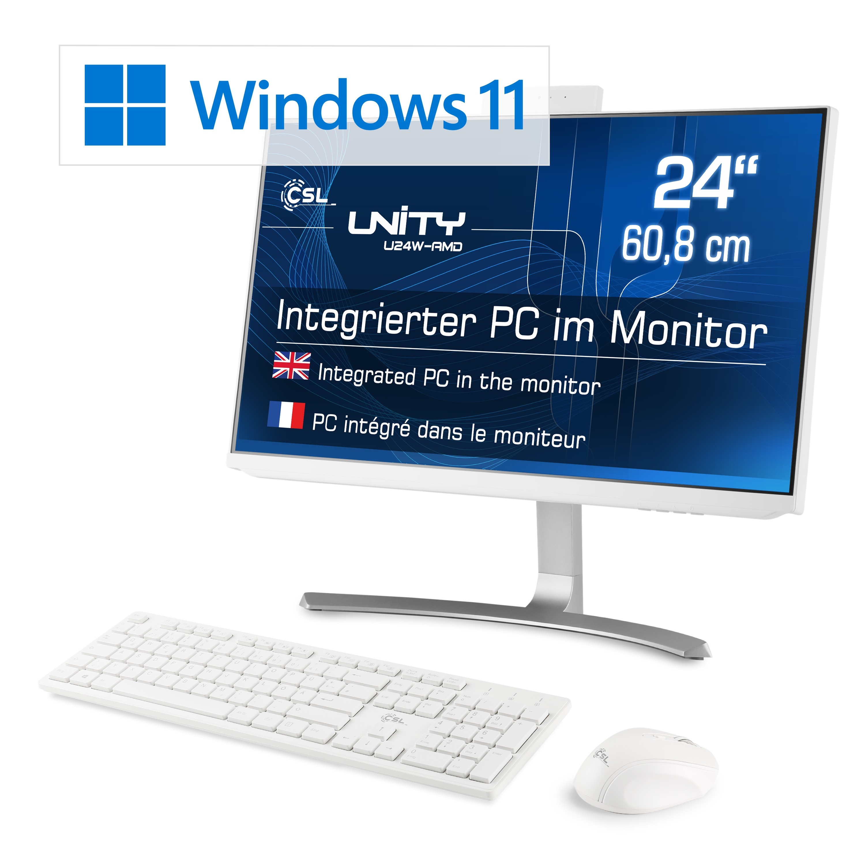 CSL Computer | All-in-One-PC CSL Unity U24W-AMD / 4650G / 1000 GB / 16 GB  RAM