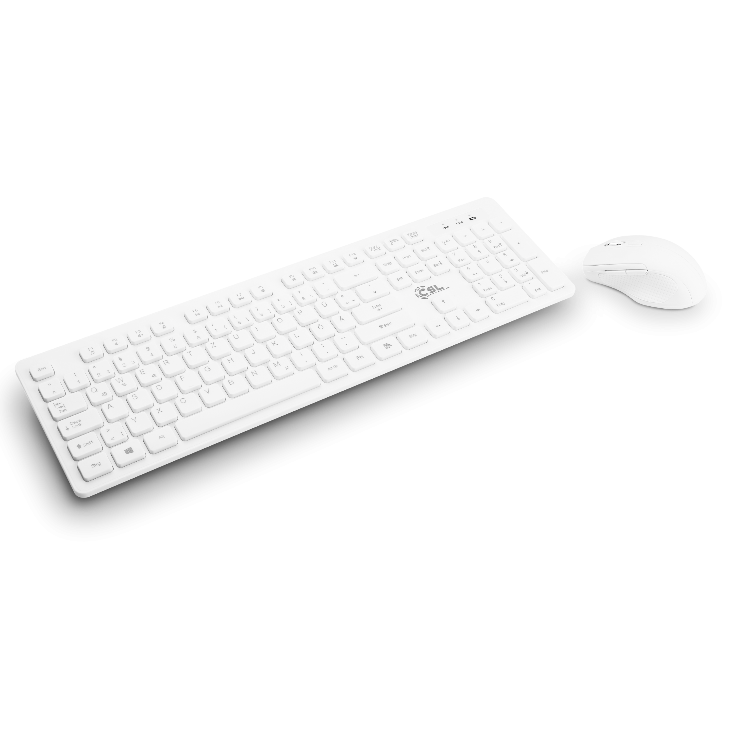 Csl Computer Csl Advanced V2 Wireless Tastatur Und Maus Weiss