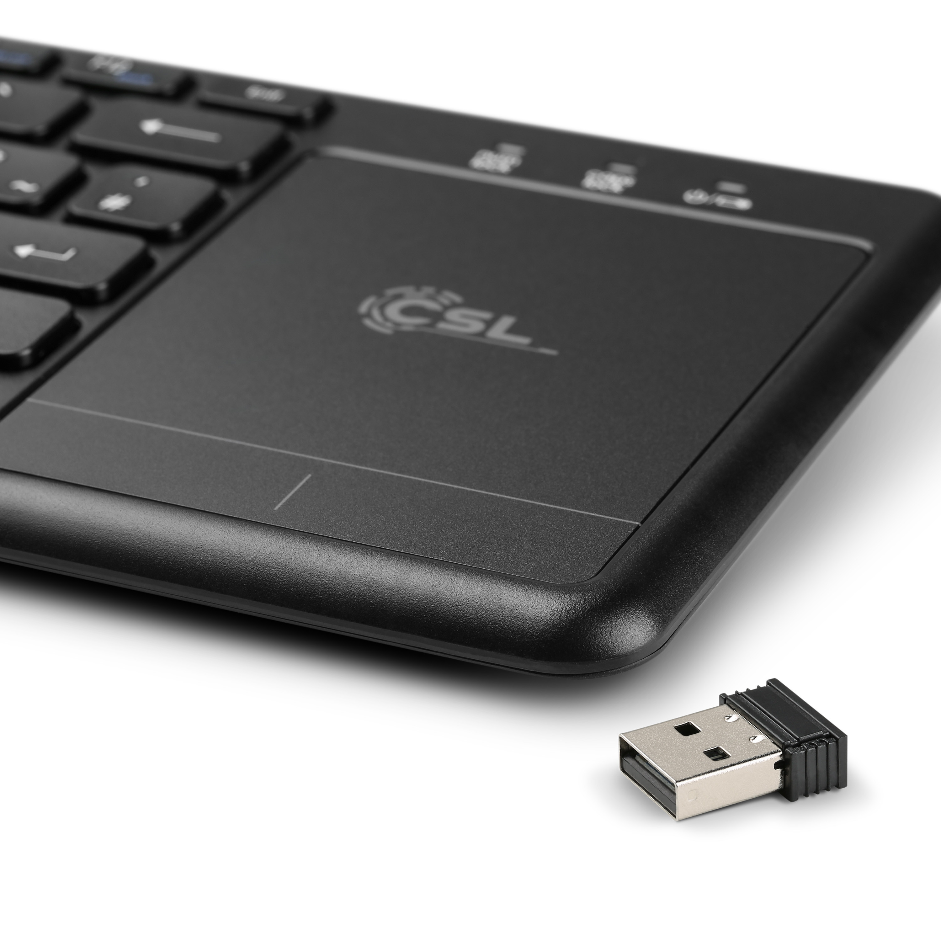 Csl Computer 2in1 Mini Wireless Tastatur Mit Touchpad