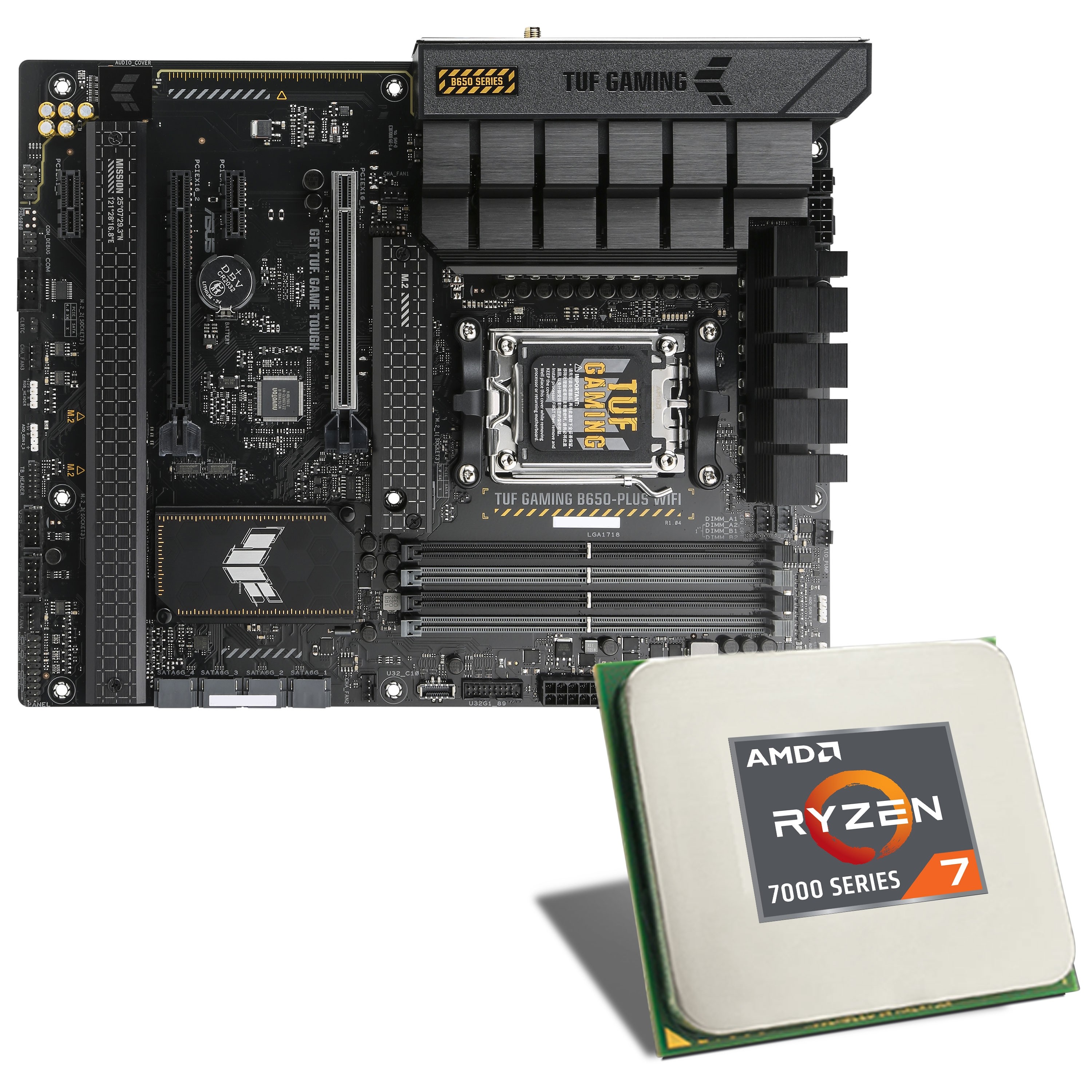 CSL Computer AMD Ryzen 7 7800X3D / ASUS TUF GAMING B650PLUS WiFi Mainboard Bundle