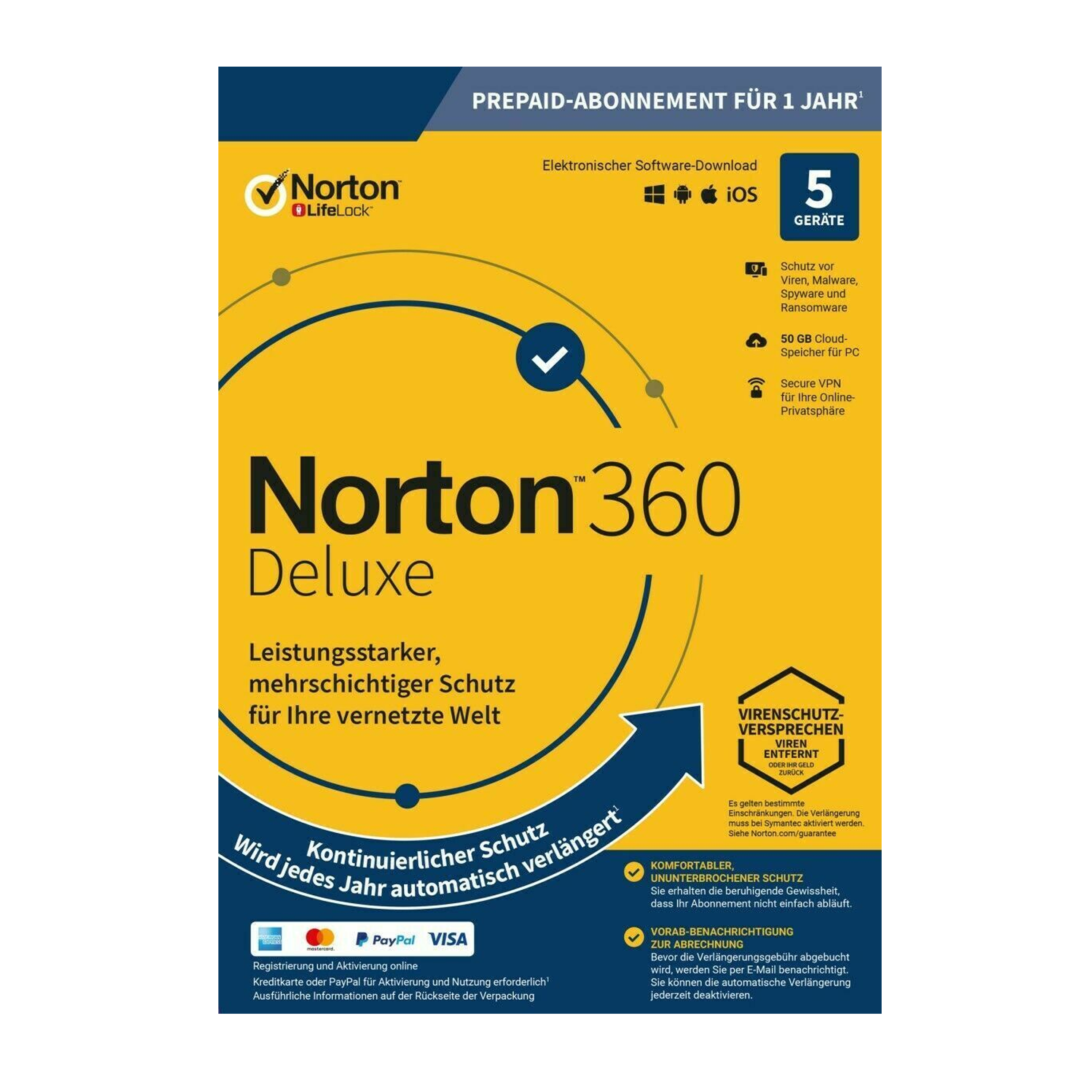 CSL-Computer | Norton Security Deluxe 360 - 5 Lizenzen