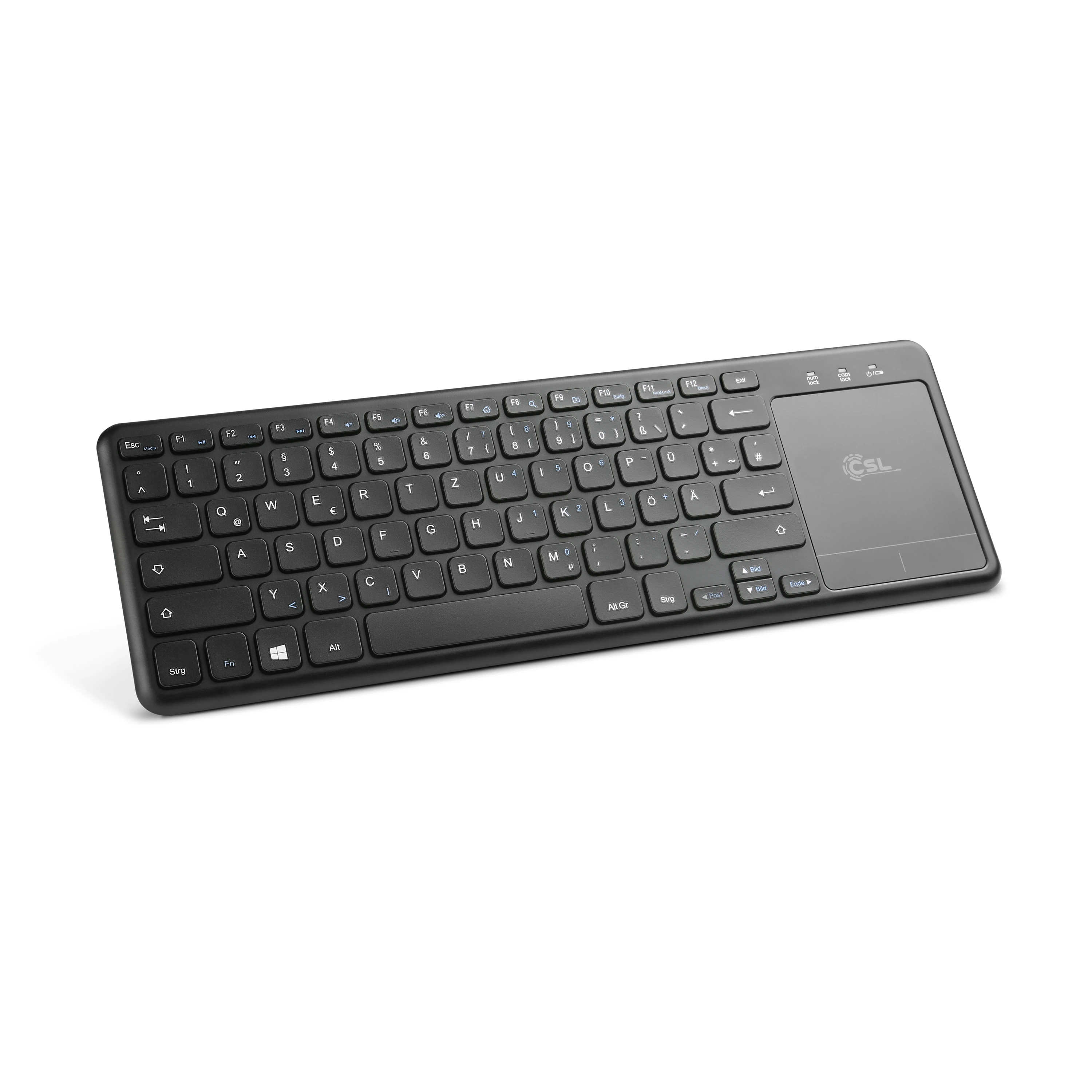 DIGITUS Ultra-Slim Wireless Tastatur | 2,4 GHz, Geräuscharm Mit Multimedia-Tasten