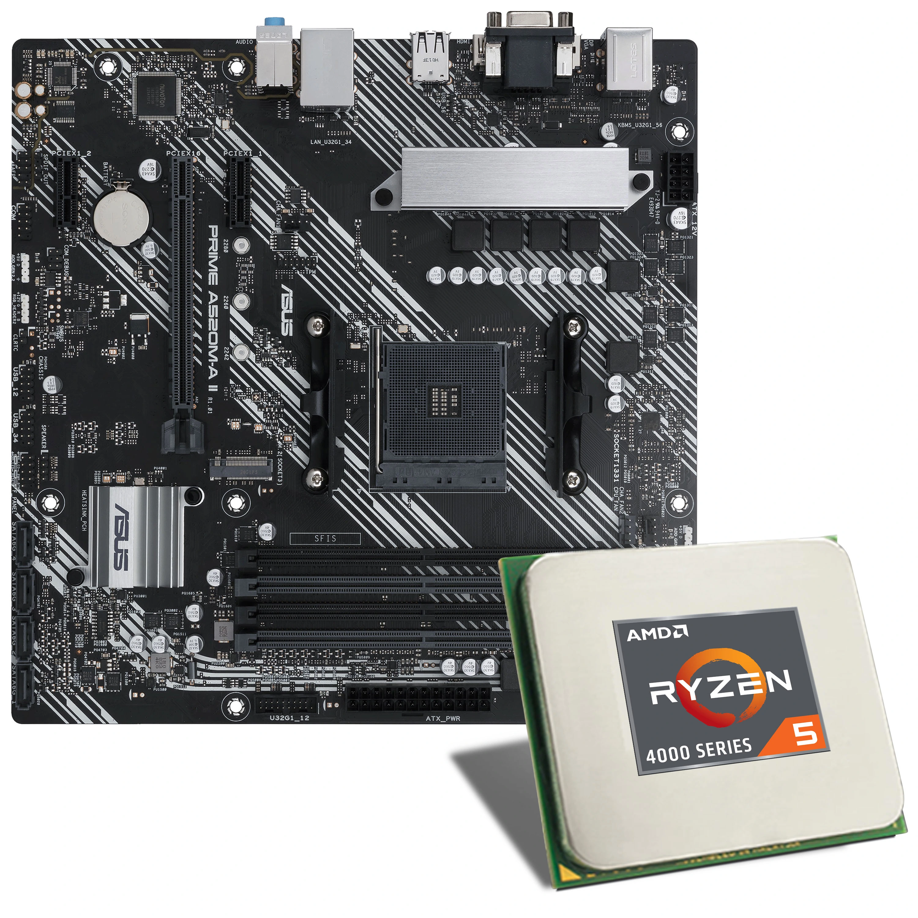 AMD Ryzen 5 4500 / ASUS PRIME A520M-A II/CSM Mainboard Bundle | CSL